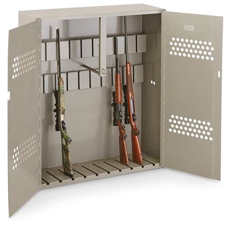 20 gun steel storage lock box cabinet reviews|gun storage cabinets.